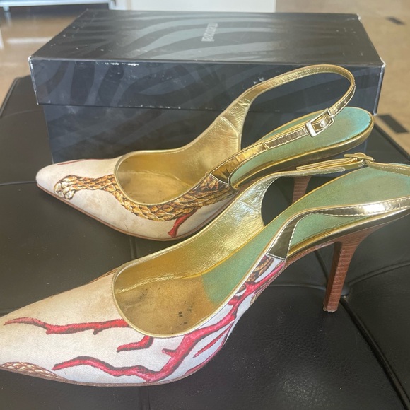 VINTAGE ROBERTO CAVALLI HEELS - Picture 6 of 10
